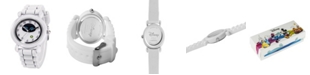 ewatchfactory Boy's Disney Wall-E's Eve White Silicone Strap Watch 32mm